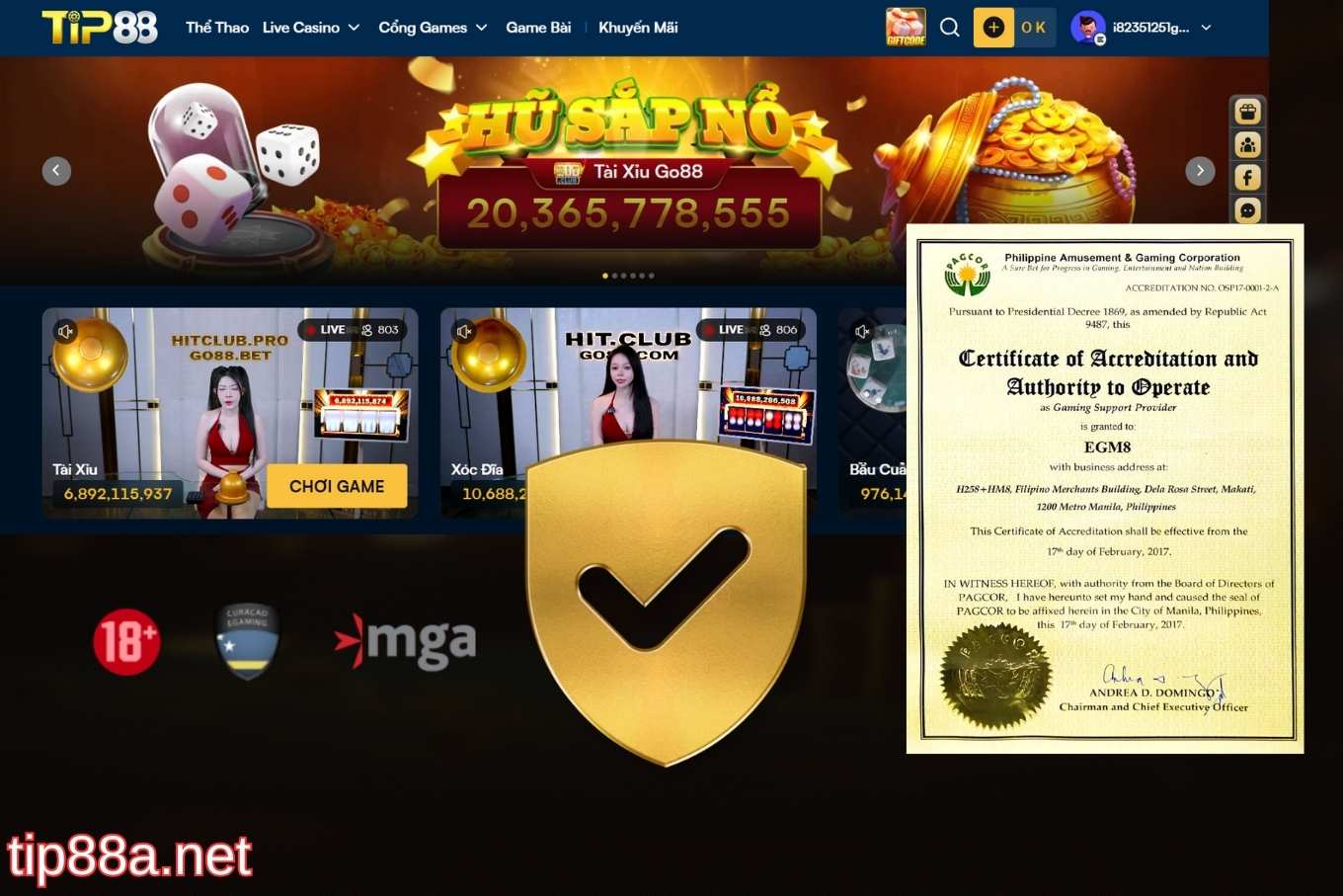 Giới thiệu Tip88 nhà cái tín xanh chín hàng đầu 2026