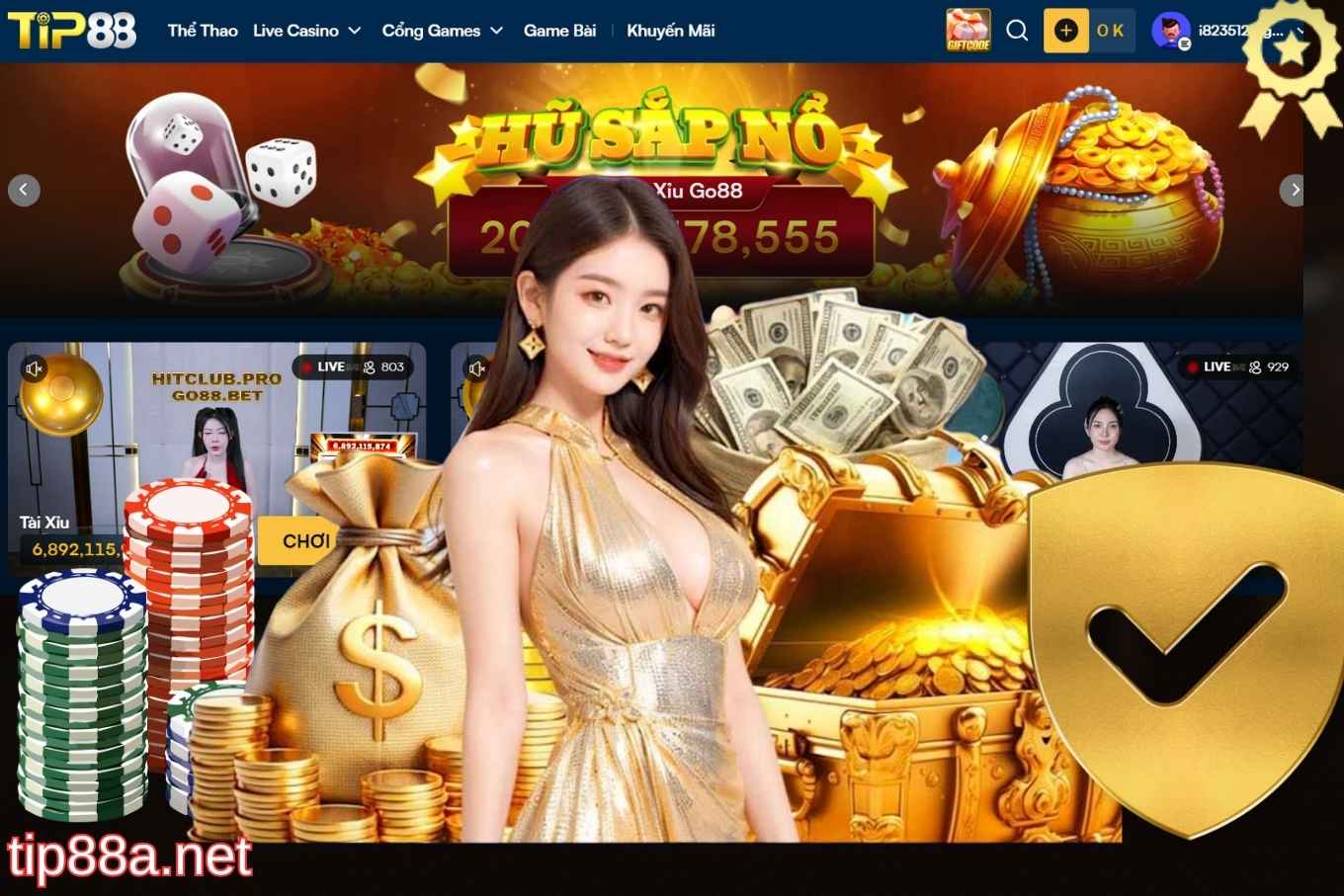 Tip88 là nhà cái uy tín và minh bạch