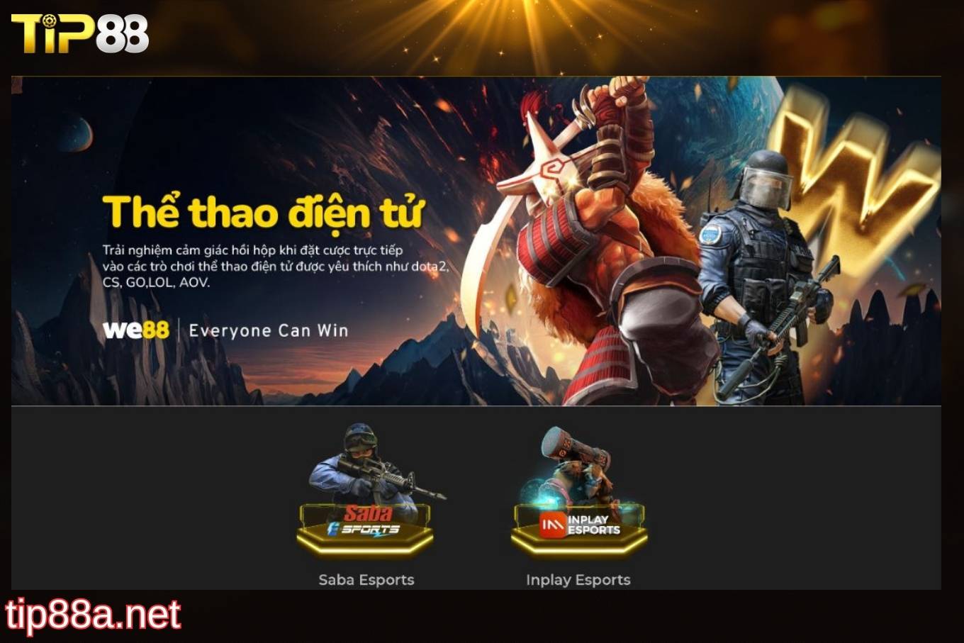 Esport Tip88 có tỉ lệ cược minh bạch