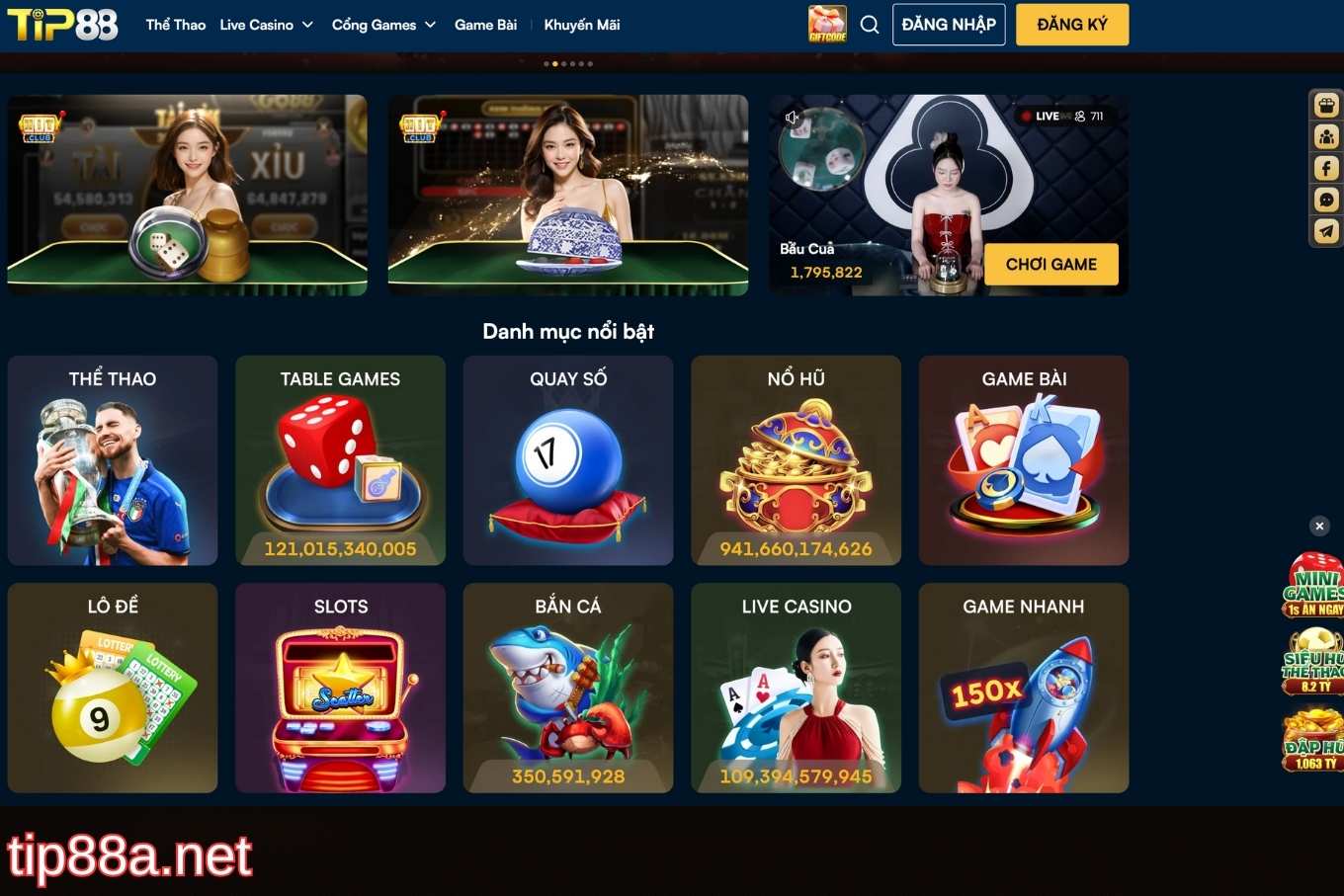 Hệ sinh thái cá cược đa dạng tại Tip88