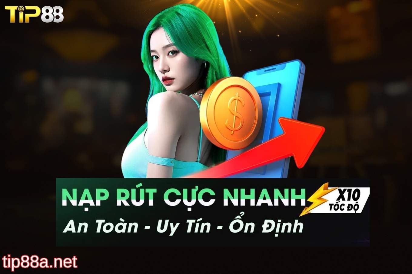 Hệ thống giao dịch tại Tip88 hoàn toàn miễn phí