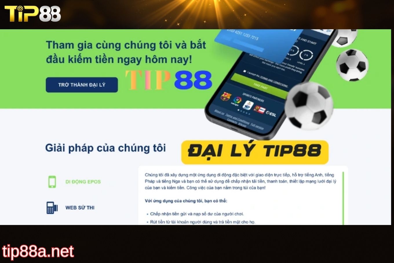 Hướng dẫn cách đăng ký đại lý Tip88