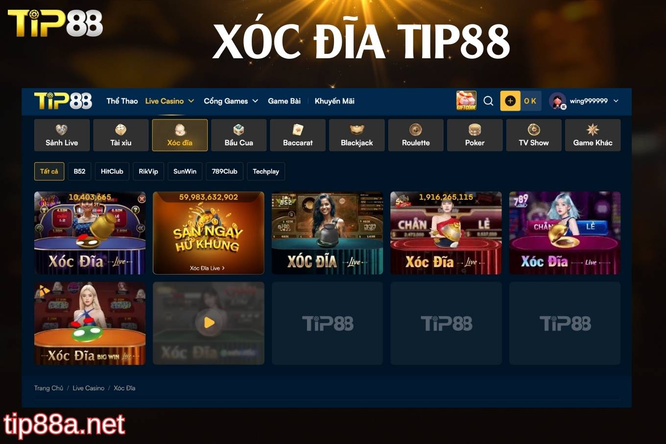 Khám phá sơ lược về trò chơi xóc đĩa Tip88