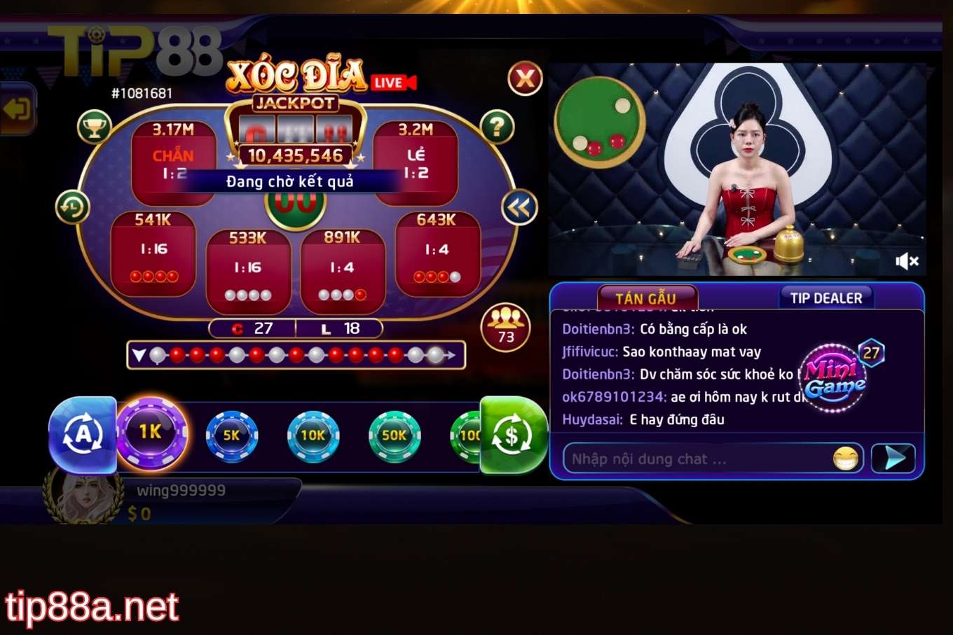 Ưu điểm của trò chơi xóc đĩa Tip88