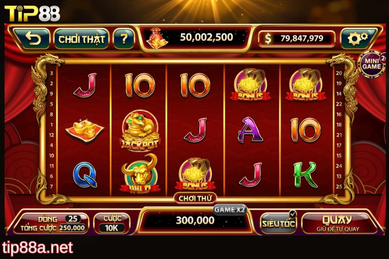 Khám phá luật chơi nổ hũ thần tài Tip88